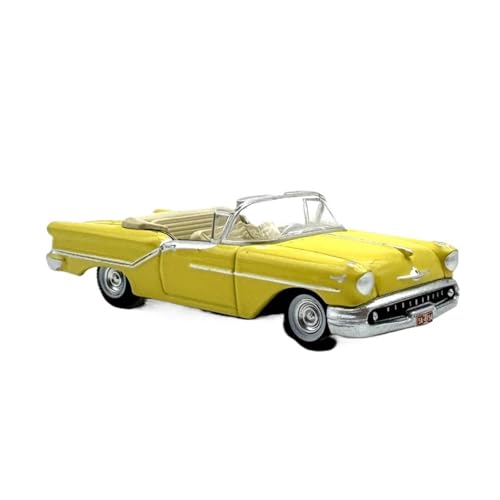 XIYUEYING Kleine Automodelle Cabriolet, 1957, Gelbe Legierung, Modellsammlung, Ornament, 1:87 Fahrzeug Miniaturmodelle von XIYUEYING