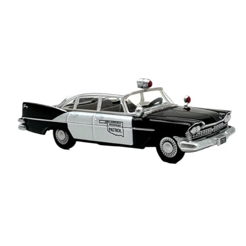 XIYUEYING Kleine Automodelle Homer Highway Patrol Legierung Kleinwagen Modell Simulation Sammlung Ornament 1:87 Vintage Miniaturmodelle von XIYUEYING