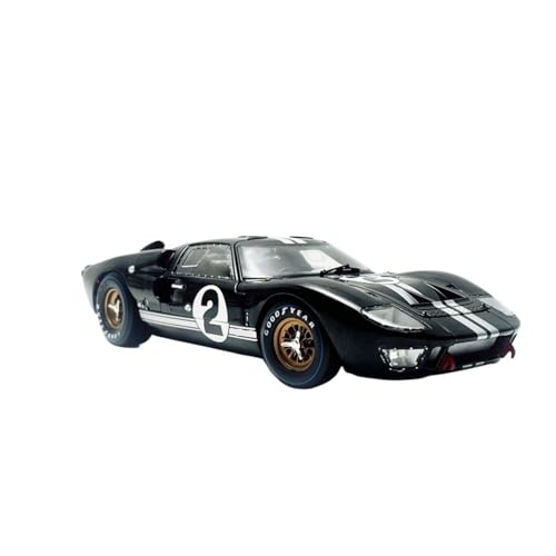 XIYUEYING Maßstabsgetreues Modell 1/18 GT40 Für MK2 Schwarz Legierung Auto Modellbausatz Erwachsene Hobby Kinderspielzeug Geschenke Für Junge Leute Miniaturmodelle von XIYUEYING