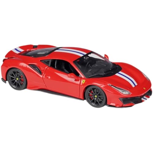 XIYUEYING Maßstabsgetreues Modell 1/24 Für Ferrari 488PIsta Sportwagen Rot Legierung Auto Modellbausatz Erwachsene Hobby Sammlung Kinder Spielzeugauto Miniaturmodelle von XIYUEYING