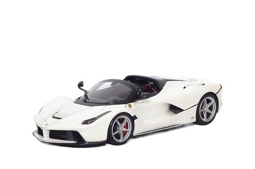 XIYUEYING Maßstabsgetreues Modell 1:18 Weiß für Ferrari Cabrio Modellbausatz Hobby-Spielzeugauto-Geschenke für Erwachsene und Kinder Miniaturmodelle von XIYUEYING