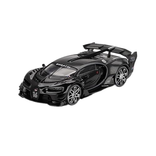 XIYUEYING Maßstabsgetreues Modell 1:64 Für Bugatti Vision Black Alloy Automodell Statische Dekoration Geeignet Als Geschenk Für Modellsammler Miniaturmodelle von XIYUEYING