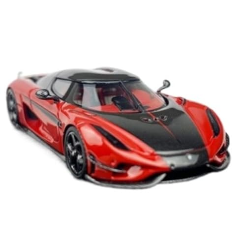 XIYUEYING Maßstabsgetreues Modell 1:64 Für Koenigsegg Draco Red Supercar Harz Automodell Statische Dekoration Geeignet Als Geschenk Miniaturmodelle von XIYUEYING