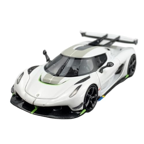 XIYUEYING Maßstabsgetreues Modell 1:64 Für Koenigsegg Pearl White Painted Resin Automodell Statische Dekoration Geeignet Für Die Sammlung Miniaturmodelle von XIYUEYING