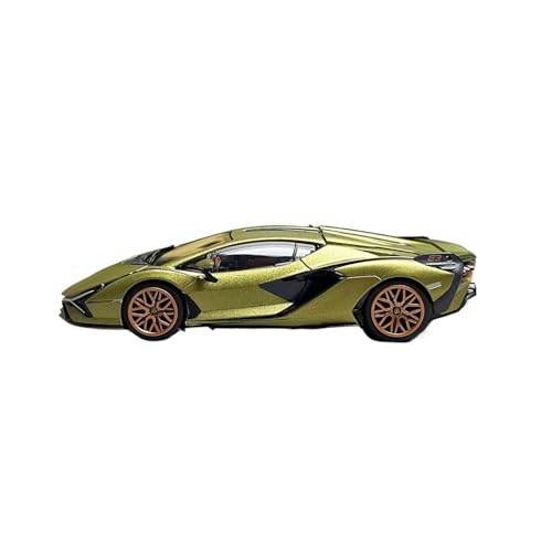 XIYUEYING Maßstabsgetreues Modell 1:64 Für Lamborghini Supercar Rückseite Bewegliche Grüne Legierung Auto Modellbausatz Hobby Spielzeugauto Geschenk Miniaturmodelle von XIYUEYING