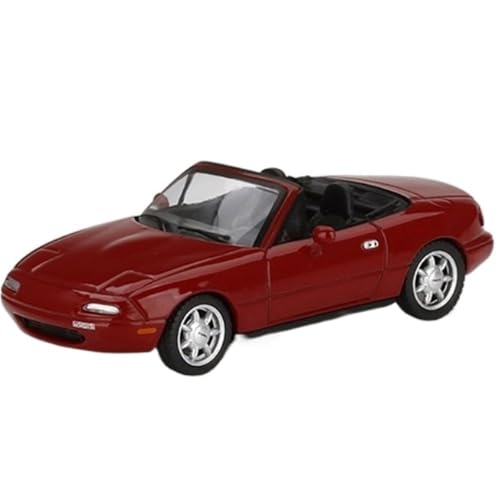 XIYUEYING Maßstabsgetreues Modell 1:64 Für Mazda MX-5 Cabrio Legierung Simulation Rotes Automodell Für Sammlung Geeignet Als Geschenk Miniaturmodelle von XIYUEYING