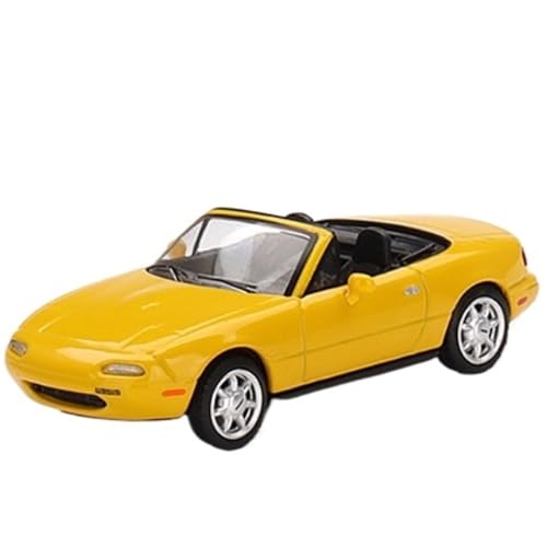 XIYUEYING Maßstabsgetreues Modell 1:64 Für Mazda MX-5 Gelb Legierung Auto Modell Statische Ornament Für Sammlung Geeignet Für Geschenke Miniaturmodelle von XIYUEYING