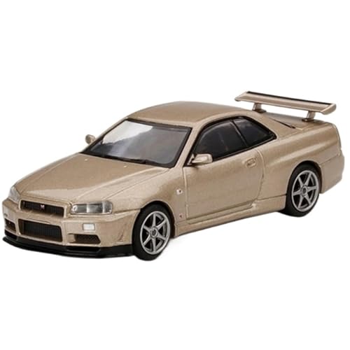 XIYUEYING Maßstabsgetreues Modell 1:64 Für Nissan GT-R Skyline R34 Legierung Simulation Auto Modell Statische Dekoration Geeignet Für Sammlung Miniaturmodelle von XIYUEYING