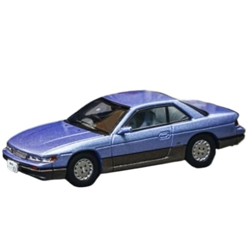 XIYUEYING Maßstabsgetreues Modell 1:64 Für Nissan Silvia S13 Blau Und Grau Farben Legierung Auto Modell Statische Dekoration Geschenk Für Kinder Miniaturmodelle von XIYUEYING