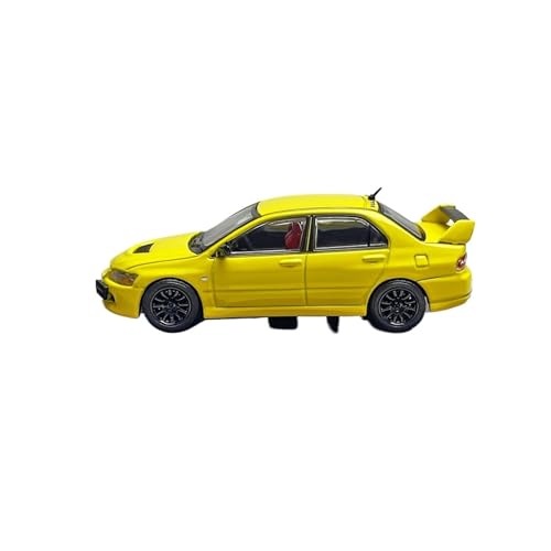 XIYUEYING Maßstabsgetreues Modell 1:64 Gelb Für Mitsubishi Lancer EVO 9. Generation Legierung Auto Modellbausatz Hobby Spielzeugauto Geschenk Miniaturmodelle(Yellow) von XIYUEYING