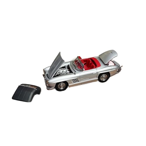 XIYUEYING Maßstabsgetreues Modell 1:64 Silber Mercedes Für Benz 300SL Oldtimer Legierung Auto Modell Sammlung Kit Spielzeug Miniaturmodelle(01) von XIYUEYING