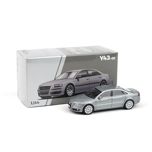 XIYUEYING Miniatur-Automodelle Legierung 1:64 Automodell Spielzeug Zweite Generation A8-Oyster Grey Car Collection Modell Spielzeugauto aus Metall von XIYUEYING