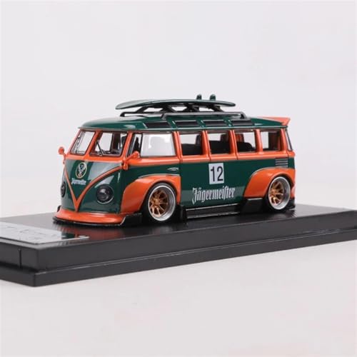 XIYUEYING Supercar 1/64 RWB T1 Bus Simulation Druckguss Legierung Auto Modell Handwerk Dekoration Sammlung Spielzeug Werkzeuge Geschenk Kraftfahrzeuge(Green) von XIYUEYING