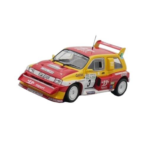 Supercar 1:43 1986 Diecast-Automodell Metallspielzeugfahrzeug Auto Statische Anzeige Kraftfahrzeuge von XIYUEYING