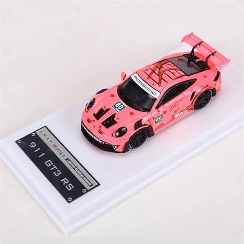 XIYUEYING Supercar 1:64 911 GT3RS Legierung Modell Auto Handwerk Dekoration Sammlung Spielzeug Werkzeuge Kraftfahrzeuge(Pink) von XIYUEYING