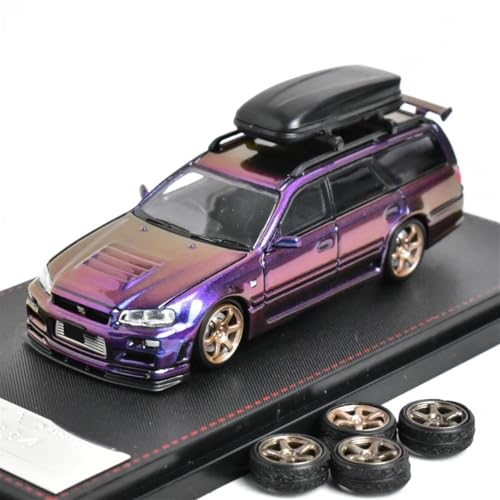 XIYUEYING Supercar 1:64 Stagea GTR R34 Druckguss-Modellauto Für Sammlungsdisplays Und Geschenke Kraftfahrzeuge von XIYUEYING