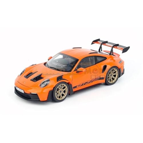 Supercar Maßstab 1:18 Druckgusslegierung 911 GT3 RS Spielzeug Sportwagen Modell Erwachsene Souvenir Geschenke Kraftfahrzeuge(Orange) von XIYUEYING