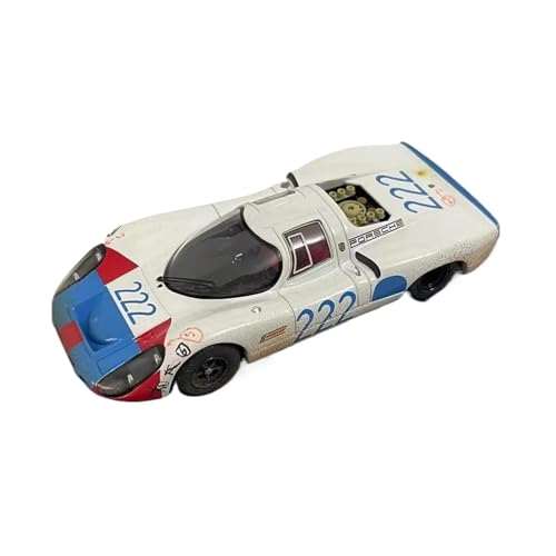 XIYUEYING Supercar Maßstab 1:43 Klassischer Weißer Porsche 907Targa Florio 1968 Metall-Rennmodell Aus Druckgusslegierung,Simulationsauto Als Geschenk Kraftfahrzeuge von XIYUEYING