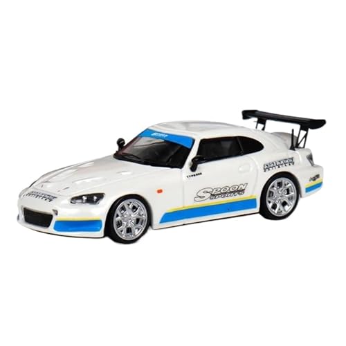 Supercar Maßstab 1:64, Druckgusslegierung S2000, Modifiziertes Spielzeug, Sportwagen, Modellgeschenke Kraftfahrzeuge(White) von XIYUEYING