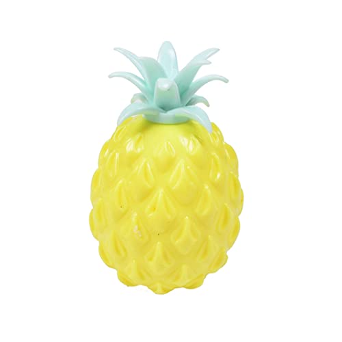 Dekompression Fruchtspielzeug Squeeze Vent Ball Ananasform Handgelenks-Squeeze-Spielzeug für Kinder Erwachsene Stressabbau, Squeeze Fidget Toy von XJKLBYQ