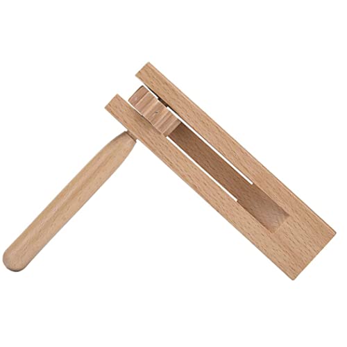 Holzrassel Spinning Ratchet Traditioneller Spielzeugparty -Lärmmacher für Spielesport, Castanet Toy von XJKLBYQ