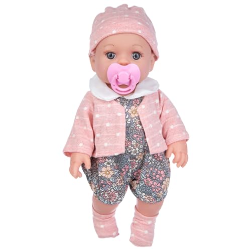 Lebensee wiedergeborene Babys Dolls, realistische Baby -Mädchenpuppe, 11,8 Zoll waschbares realistische Neugeborenenpuppen mit niedlichen Kleidern und beweglichen Joint für Mädchen Geschenkspielzeug von XJKLBYQ