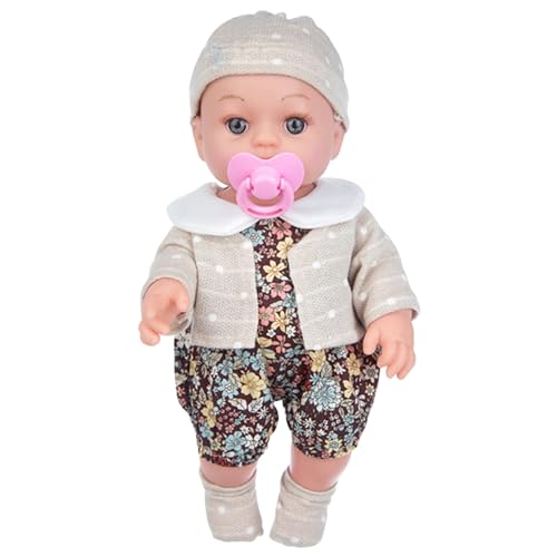 Lifelike Reborns Babys Dolls, realistische Baby -Mädchenpuppe, 11,8 Zoll waschbares realistische Neugeborenenpuppen mit niedlichen Kleidern und beweglichen Joint für Mädchen Geschenkspielzeug (B) von XJKLBYQ