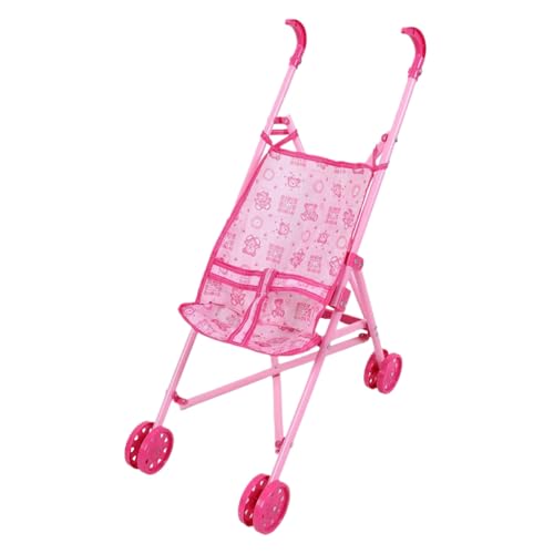Baby Kinderwagen für Puppen, Puppenwagen Cartoon Muster Babypuppenfaltbarer Kinderwagen mit T-förmiger Sicherheitsgürtel & Push-Griff Abnehmbarer waschbarer für Mädchen, so tun Sie Play Baby Kinderwagen für Puppen, Puppenwagen Cartoon Muster Babypuppenfaltbarer Kinderwagen mit T-förmiger Sicherheitsgürtel & Push-Griff Abnehmbarer waschbarer für Mädchen, so tun Sie Play von XJKLBYQ