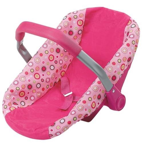 XJKLBYQ Babypuppenbassinet, Babypuppenträger mit einstellbarem Handle und Sicherheitsschnalle, Babypuppenbett für Puppenpuppenbassinet für Kleinkinder 3+/11,6x17x12 von XJKLBYQ