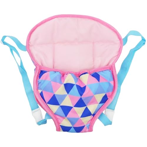 XJKLBYQ Babypuppenträger, Babyträger für Puppen, wiedergeborener Babys Puppenträger mit Verstellbarer Schnalle für Mädchen/18 Zoll - Zufällige Farbe von XJKLBYQ