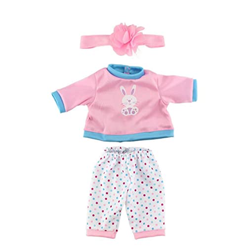 XJKLBYQ Babypuppentuchpuppenkleider Kleider Outfits Mini Handwerk handgefertigte Kostüme Pyjamas Puppe Matching Accessoires 17inch Kinder, Babypuppentuch von XJKLBYQ