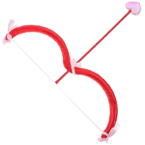 XJKLBYQ Cupid Mini Pfeilset, Herzformpfeile Bogen, Valentiner Kostüm Kostüm Accessoire Requisite für Urlaub Party Cupid Kostüm Frauen von XJKLBYQ