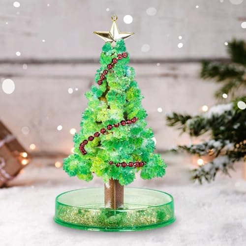 XJKLBYQ Kinderkristallwachstumskit, Bastelkits für Kinder, Mini Magic Tree Crystal Wachsen Kirschblütenpapierkristallbäume Spielzeug Dekor für Mädchen - Stil 1 von XJKLBYQ