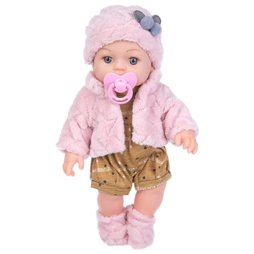 XJKLBYQ Lifelike Reborns Babys Dolls, realistische Baby -Mädchenpuppe, 11,8 Zoll waschbarer realistischer Neugeborenenpuppen mit süßen Kleidung und beweglichen Joint für Mädchen Geschenkspielzeug (a) von XJKLBYQ