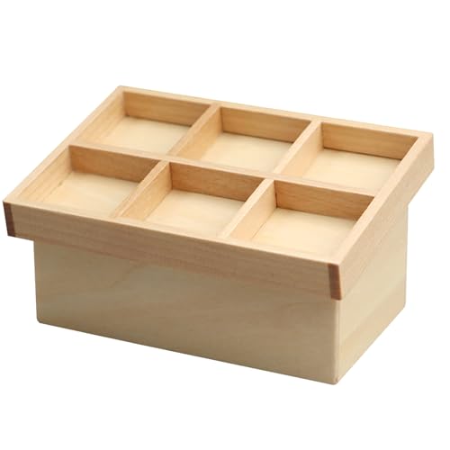 XJKLBYQ Miniaturholz-Lebensmittel-Display-Regal, Puppenhaus Obst und Gemüseregal, 6 Fach Holzpuppenhausmöbel DIY-freundlich 1 12 Skala-Puppenhauszubehör für Küche, Markt, einzige Rack von XJKLBYQ