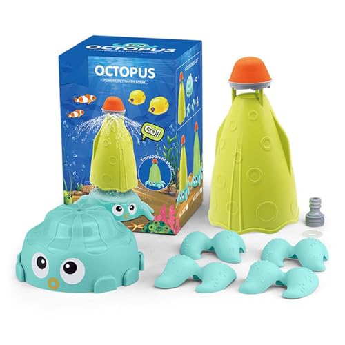 Sprinkler für Kinder, 360 ° rotierende Tintenfisch -Kinder Sprinkler, Plastik im Freien Wasserspielzeug für Sommergarten Yard Rasenpool Sprinkler für Kinder, 360 ° rotierende Tintenfisch -Kinder Sprinkler, Plastik im Freien Wasserspielzeug für Sommergarten Yard Rasenpool von XJKLBYQ