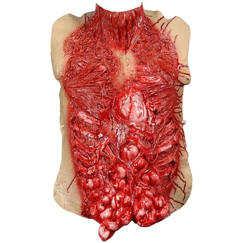 XJKLBYQ Zombie Halloween Kostüm, blutige Körperteile und Maske mit realistischen Organen, gruseliges Horror -Outfit für Erwachsene XJKLBYQ Zombie Halloween Kostüm, blutige Körperteile und Maske mit realistischen Organen, gruseliges Horror -Outfit für Erwachsene von XJKLBYQ