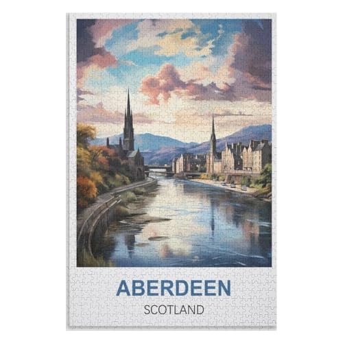Klassische Puzzle für Erwachsene Teenager Freizeit Spaß Spiel Spielzeug Geeignet,Aberdeen Schottland,Lernspielzeug FüR Kinder 52x38 Papier Puzzle,AA-1388 Klassische Puzzle für Erwachsene Teenager Freizeit Spaß Spiel Spielzeug Geeignet,Aberdeen Schottland,Lernspielzeug FüR Kinder 52x38 Papier Puzzle,AA-1388 von XJUfW