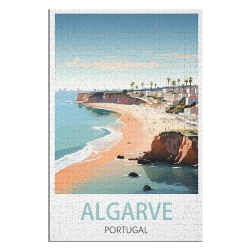 Klassische Puzzle für Erwachsene Teenager Freizeit Spaß Spiel Spielzeug Geeignet,Algarve Portugal,Lernspielzeug FüR Kinder 38x26,Papier Puzzle,AA-984 Klassische Puzzle für Erwachsene Teenager Freizeit Spaß Spiel Spielzeug Geeignet,Algarve Portugal,Lernspielzeug FüR Kinder 38x26,Papier Puzzle,AA-984 von XJUfW