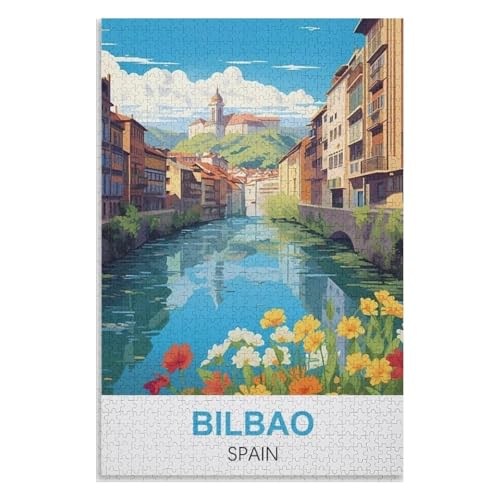 Klassische Puzzle für Erwachsene Teenager Freizeit Spaß Spiel Spielzeug Geeignet,Bilbao Spanien,Lernspielzeug FüR Kinder 38x26,Papier Puzzle,AA-1356 Klassische Puzzle für Erwachsene Teenager Freizeit Spaß Spiel Spielzeug Geeignet,Bilbao Spanien,Lernspielzeug FüR Kinder 38x26,Papier Puzzle,AA-1356 von XJUfW