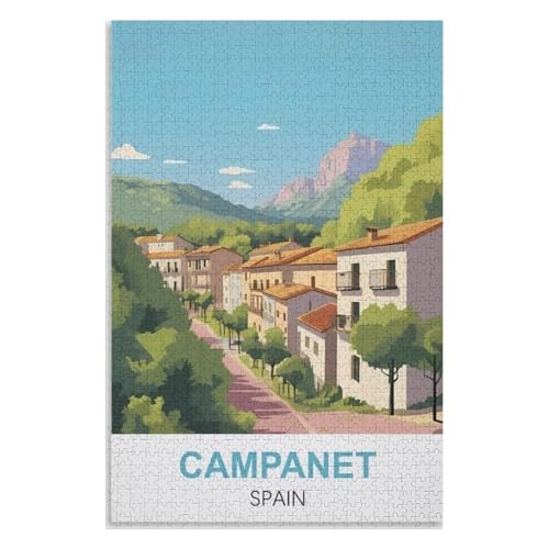 Klassische Puzzle für Erwachsene Teenager Freizeit Spaß Spiel Spielzeug Geeignet,Campanet Spanien,Lernspielzeug FüR Kinder 52x38 Papier Puzzle,AA-1268 Klassische Puzzle für Erwachsene Teenager Freizeit Spaß Spiel Spielzeug Geeignet,Campanet Spanien,Lernspielzeug FüR Kinder 52x38 Papier Puzzle,AA-1268 von XJUfW