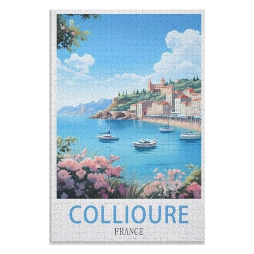 Klassische Puzzle für Erwachsene Teenager Freizeit Spaß Spiel Spielzeug Geeignet,Collioure Frankreich,Lernspielzeug FüR Kinder 38x26,Papier Puzzle,AA-1240 Klassische Puzzle für Erwachsene Teenager Freizeit Spaß Spiel Spielzeug Geeignet,Collioure Frankreich,Lernspielzeug FüR Kinder 38x26,Papier Puzzle,AA-1240 von XJUfW