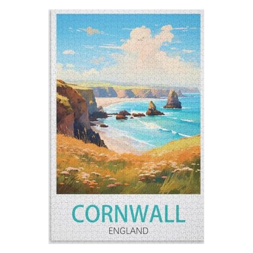 Klassische Puzzle für Erwachsene Teenager Freizeit Spaß Spiel Spielzeug Geeignet,Cornwall England,Lernspielzeug FüR Kinder 38x26,Papier Puzzle,AA-256 Klassische Puzzle für Erwachsene Teenager Freizeit Spaß Spiel Spielzeug Geeignet,Cornwall England,Lernspielzeug FüR Kinder 38x26,Papier Puzzle,AA-256 von XJUfW