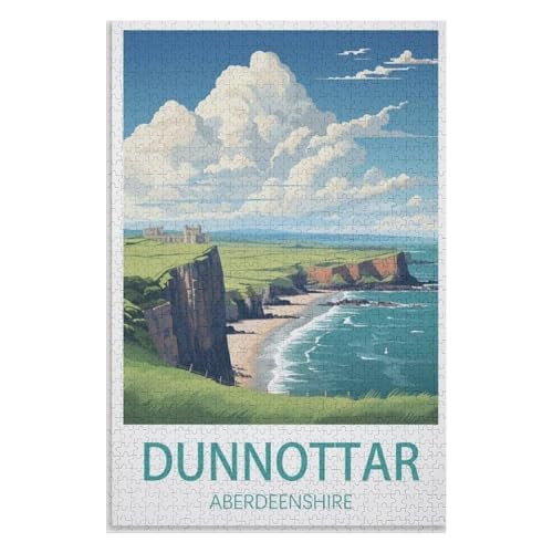 Klassische Puzzle für Erwachsene Teenager Freizeit Spaß Spiel Spielzeug Geeignet,Dunnottar Aberdeenshire,Lernspielzeug FüR Kinder 38x26,Papier Puzzle,AA-788 Klassische Puzzle für Erwachsene Teenager Freizeit Spaß Spiel Spielzeug Geeignet,Dunnottar Aberdeenshire,Lernspielzeug FüR Kinder 38x26,Papier Puzzle,AA-788 von XJUfW