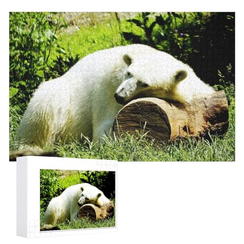 Klassische Puzzle für Erwachsene Teenager Freizeit Spaß Spiel Spielzeug Geeignet，Eisbär Puzzle 1000 Teile ，，Lernspielzeug FüR Kinder 52x38 Papier Puzzle von XJUfW