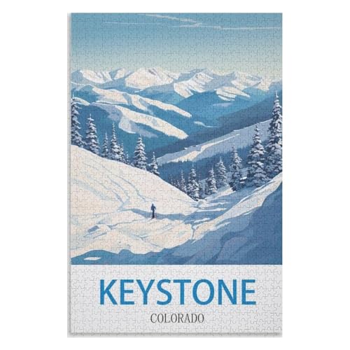 Klassische Puzzle für Erwachsene Teenager Freizeit Spaß Spiel Spielzeug Geeignet,Keystone Colorado,Lernspielzeug FüR Kinder 38x26,Papier Puzzle,AA-696 Klassische Puzzle für Erwachsene Teenager Freizeit Spaß Spiel Spielzeug Geeignet,Keystone Colorado,Lernspielzeug FüR Kinder 38x26,Papier Puzzle,AA-696 von XJUfW