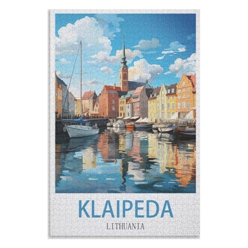 Klassische Puzzle für Erwachsene Teenager Freizeit Spaß Spiel Spielzeug Geeignet,Klaipėda Litauen,Lernspielzeug FüR Kinder 52x38 Papier Puzzle,AA-856 Klassische Puzzle für Erwachsene Teenager Freizeit Spaß Spiel Spielzeug Geeignet,Klaipėda Litauen,Lernspielzeug FüR Kinder 52x38 Papier Puzzle,AA-856 von XJUfW