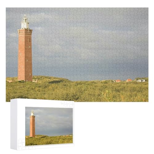 Klassische Puzzle für Erwachsene Teenager Freizeit Spaß Spiel Spielzeug Geeignet，，Luftaufnahme von einem Leuchtturm,，Lernspielzeug FüR Kinder 38x26，Papier Puzzle von XJUfW