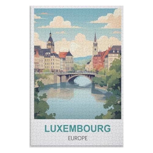 Klassische Puzzle für Erwachsene Teenager Freizeit Spaß Spiel Spielzeug Geeignet,Luxemburg Europa,Lernspielzeug FüR Kinder 38x26,Papier Puzzle,AA-1128 Klassische Puzzle für Erwachsene Teenager Freizeit Spaß Spiel Spielzeug Geeignet,Luxemburg Europa,Lernspielzeug FüR Kinder 38x26,Papier Puzzle,AA-1128 von XJUfW