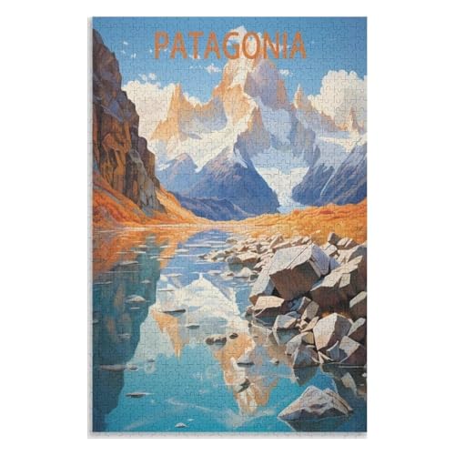 Klassische Puzzle für Erwachsene Teenager Freizeit Spaß Spiel Spielzeug Geeignet,Patagonien,Lernspielzeug FüR Kinder 52x38 Papier Puzzle,AA-812 Klassische Puzzle für Erwachsene Teenager Freizeit Spaß Spiel Spielzeug Geeignet,Patagonien,Lernspielzeug FüR Kinder 52x38 Papier Puzzle,AA-812 von XJUfW